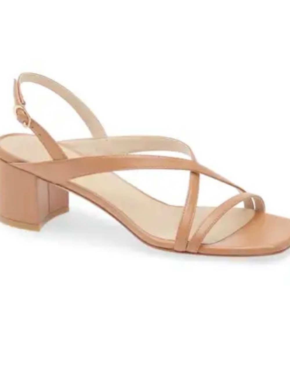Stuart Weitzman Women’s Strappy Block Heel Sandal - Tan
